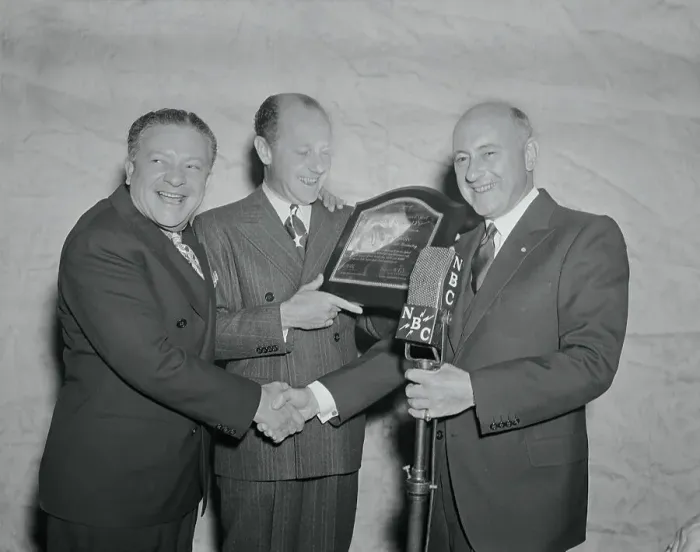Framed Print : Cecil B. DeMille Attending Famous Radio Team's Anniversary Event Framed Print : Cecil B. DeMille Attending Famous Radio Team's Anniversary Event