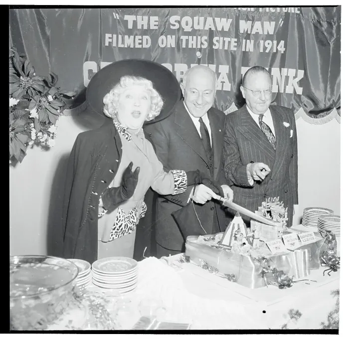 Framed Print : Cecil B. DeMille Attending Movie Pioneer Celebration Framed Print : Cecil B. DeMille Attending Movie Pioneer Celebration