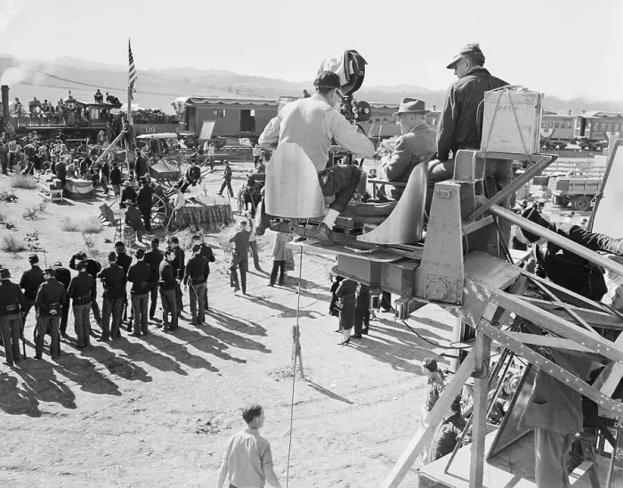 Framed Print : Cecil B. Demille Directing Framed Print : Cecil B. Demille Directing