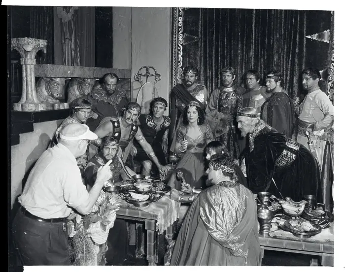 Framed Print : Cecil B. DeMille Directing Samson and Delilah Framed Print : Cecil B. DeMille Directing Samson and Delilah