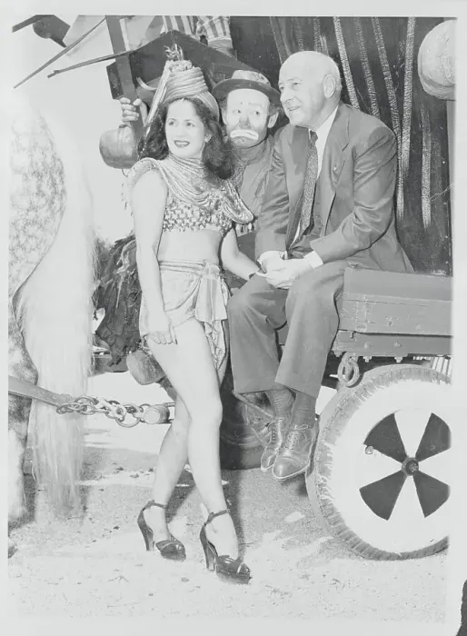 Framed Print : Cecil B. DeMille Posing With Circus Favorites Framed Print : Cecil B. DeMille Posing With Circus Favorites