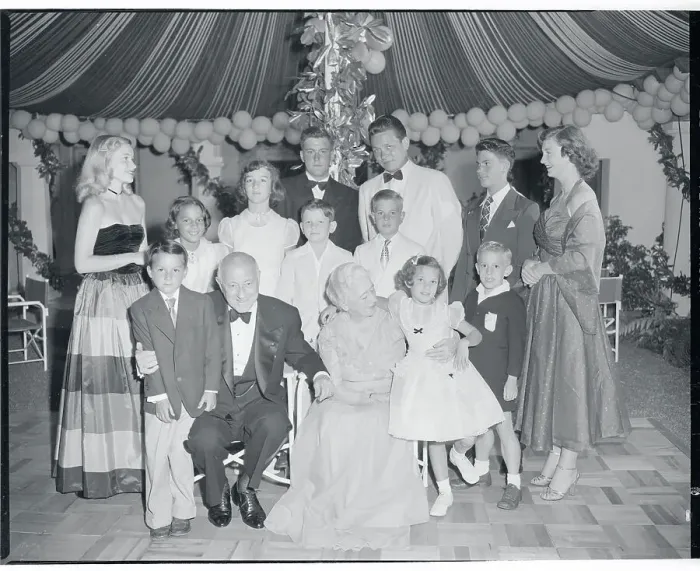 Framed Print : Cecil B. DeMille Posing With Wife and Grandchildren Framed Print : Cecil B. DeMille Posing With Wife and Grandchildren
