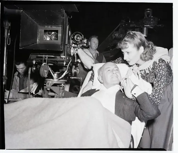 Framed Print : Cecil B. DeMille in Stretcher Framed Print : Cecil B. DeMille in Stretcher