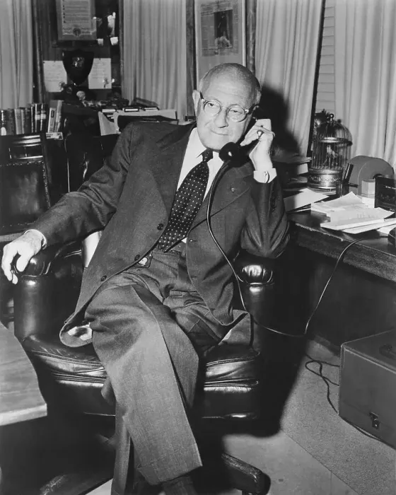 Framed Print : Cecil B. DeMille Talking on Telephone Framed Print : Cecil B. DeMille Talking on Telephone