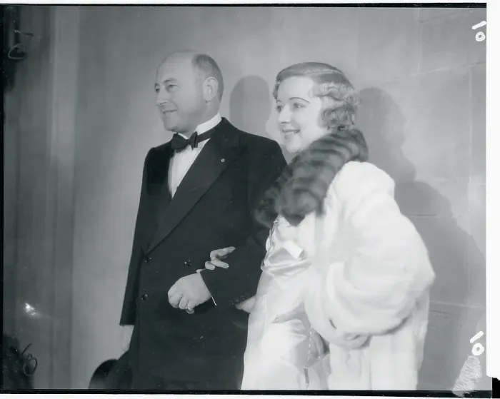 Framed Print : Cecil B. Demille and Vivian Tobin Attending Movie Premier Framed Print : Cecil B. Demille and Vivian Tobin Attending Movie Premier