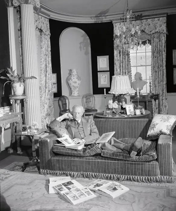Framed Print : Cecil Beaton at Home Framed Print : Cecil Beaton at Home