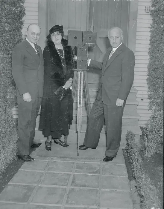 Framed Print : Cecil DeMille Posing With Performers Framed Print : Cecil DeMille Posing With Performers