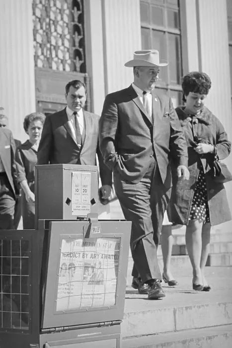 Framed Print : Cecil Price Leaving Court Framed Print : Cecil Price Leaving Court