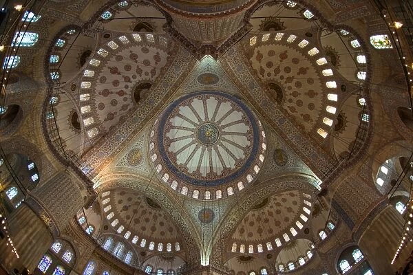 Ceiling of the blue mosque