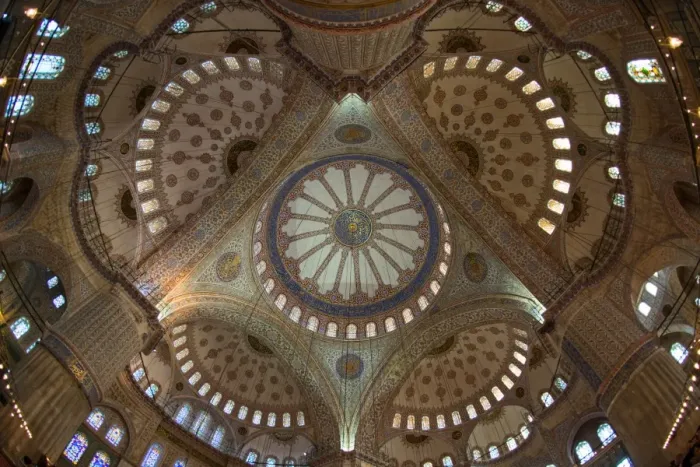 Framed Print : Ceiling of the blue mosque Framed Print : Ceiling of the blue mosque