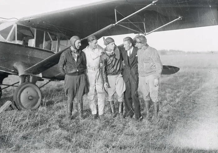Framed Print : Celebrities Posing with Aircraft Framed Print : Celebrities Posing with Aircraft