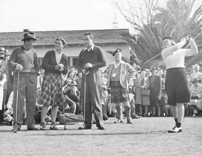Framed Print : Celebrity Golfers in 1941 Framed Print : Celebrity Golfers in 1941