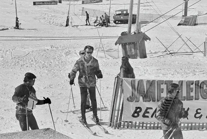 Framed Print : Celebrity Ski Race