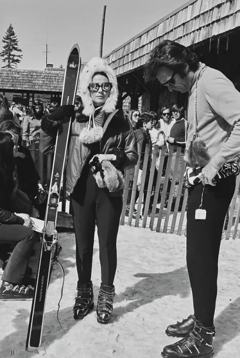 Framed Print : Celebrity Ski Race