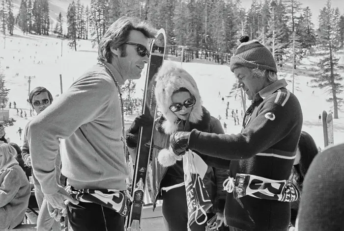 Framed Print : Celebrity Ski Race