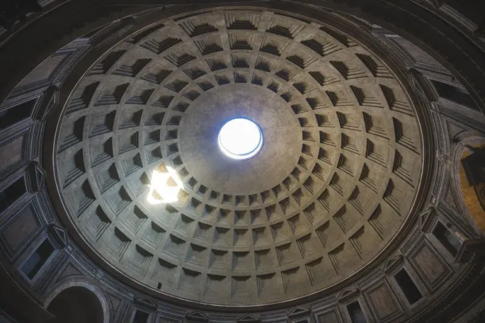 Framed Print : Celling of the roman Pantheon, low angle view Framed Print : Celling of the roman Pantheon, low angle view