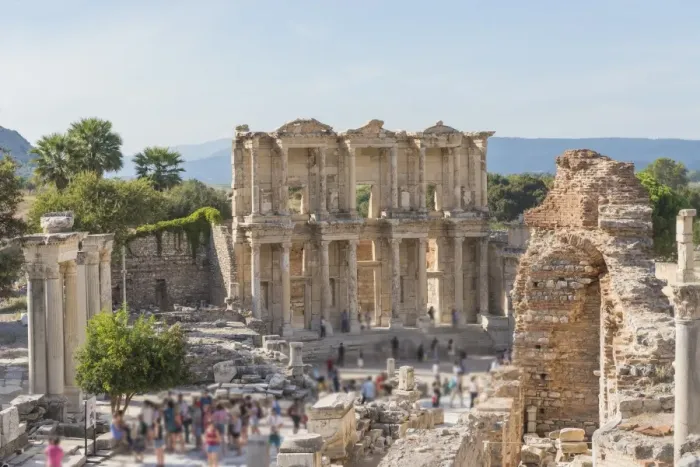 Framed Print : Celsus Library in Ephesus, Turkey