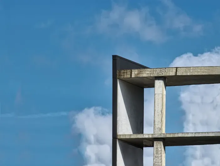 Framed Print : Cement Stilts Framed Print : Cement Stilts