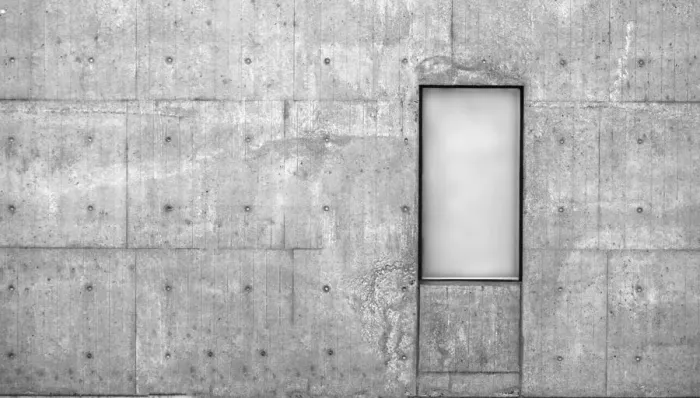 Framed Print : Cement Wall With Window