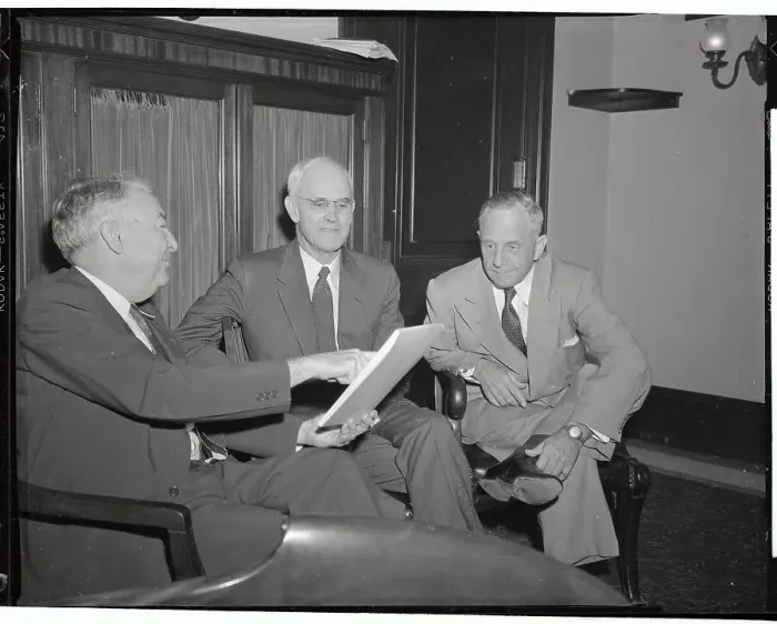 Framed Print : Censure Committee Members Sitting and Conversing Framed Print : Censure Committee Members Sitting and Conversing