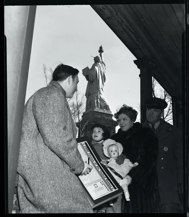 Framed Print : Census Poll at the Statue of Liberty Framed Print : Census Poll at the Statue of Liberty