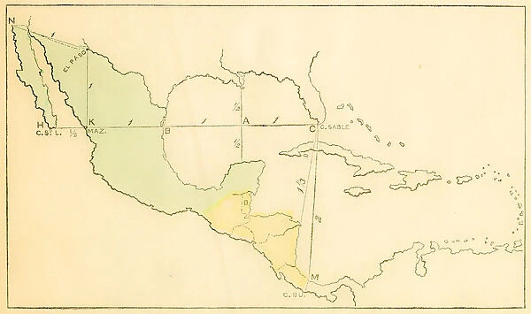 Central America and West Indies map 1875
