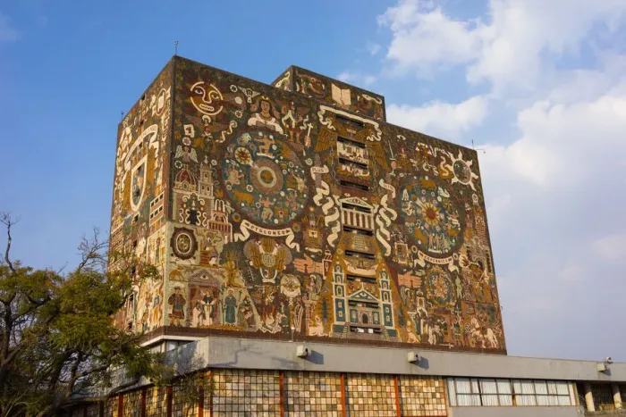 Framed Print : Central library of National Autonomous University of Mexico, Mexico City Framed Print : Central library of National Autonomous University of Mexico, Mexico City