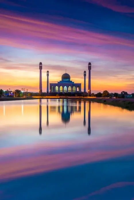 Framed Print : Central Mosque of Songkhla in twilight time Framed Print : Central Mosque of Songkhla in twilight time