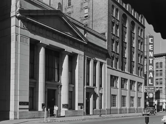 Framed Print : Central National Bank Framed Print : Central National Bank