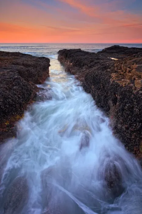 Framed Print : Central Oregon Coast