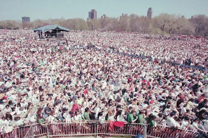 Framed Print : Central Park Earth Day Crowd Framed Print : Central Park Earth Day Crowd