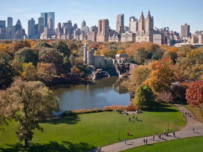 Framed Print : Central Park West Skyline in Autumn Framed Print : Central Park West Skyline in Autumn