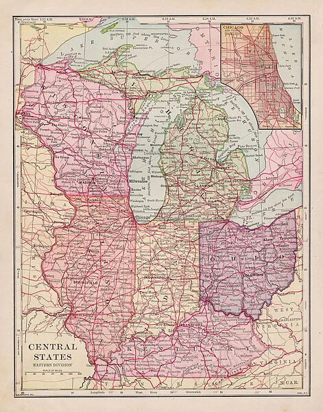 Central states map 1898
