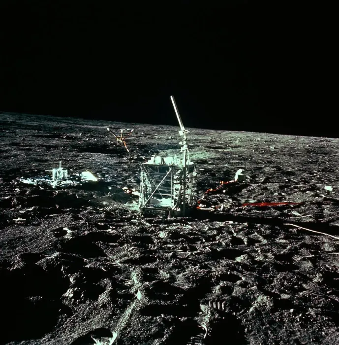 Framed Print : Central Station of ALSEP on Moon's Surface Framed Print : Central Station of ALSEP on Moon's Surface
