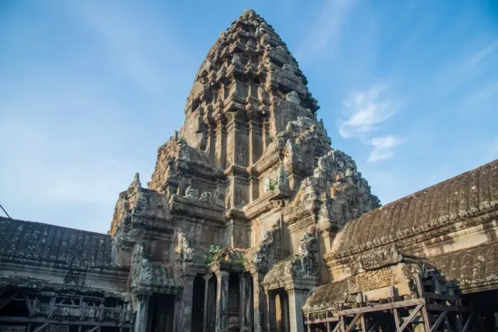 Framed Print : The central tower of Angkor Wat