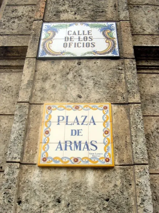 Framed Print : Ceramic street signs, Havana, Cuba Framed Print : Ceramic street signs, Havana, Cuba