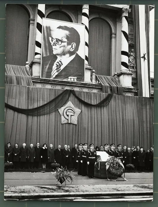 Framed Print : Ceremony for Late Yugoslav President