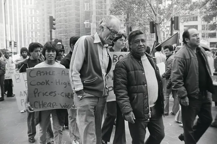 Framed Print : Cesar Chavez and Fred Ross at Boycott Framed Print : Cesar Chavez and Fred Ross at Boycott