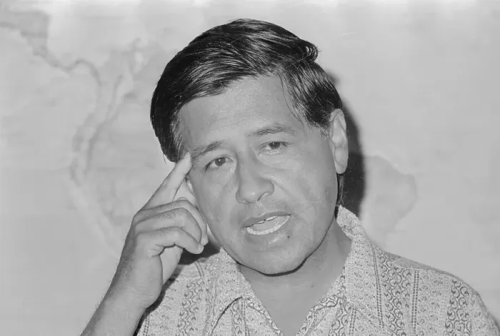 Framed Print : Cesar Chavez Gesturing While Speaking Framed Print : Cesar Chavez Gesturing While Speaking