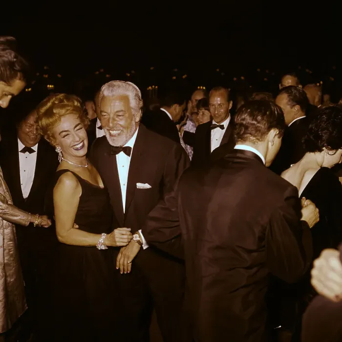 Framed Print : Cesar Romero and Joan Crawford at Dance Party