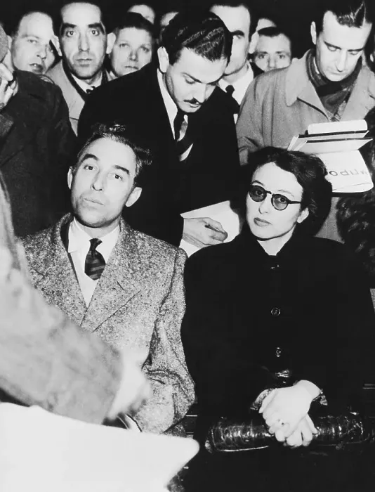 Framed Print : Cesare Rubirosa Faces Greek Reporters Framed Print : Cesare Rubirosa Faces Greek Reporters