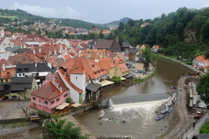 Framed Print : Cesky Krumlov Landscape Framed Print : Cesky Krumlov Landscape