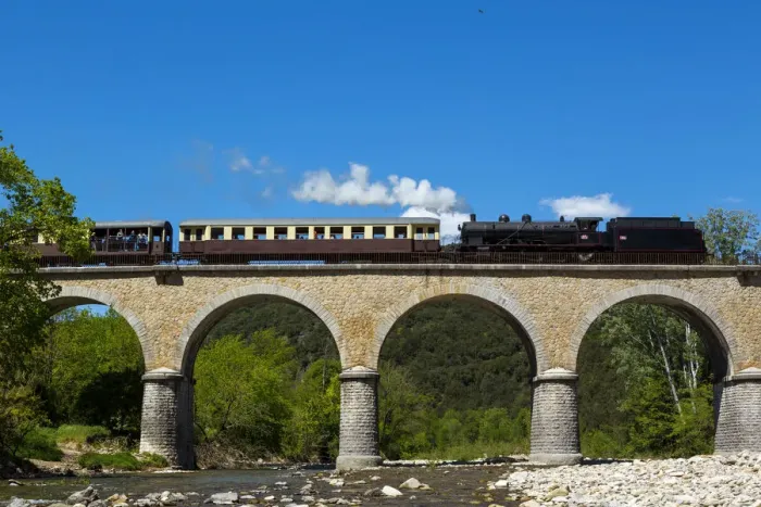 Framed Print : The Cevenne steam train, Gard, Occitanie, France Framed Print : The Cevenne steam train, Gard, Occitanie, France