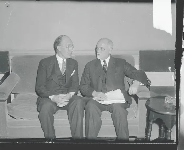 Framed Print : C.F. Kettering and Irving Fisher Chatting Framed Print : C.F. Kettering and Irving Fisher Chatting