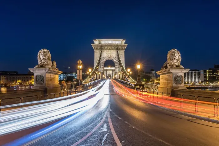 Framed Print : Chain bridge of Budapest, Hungary