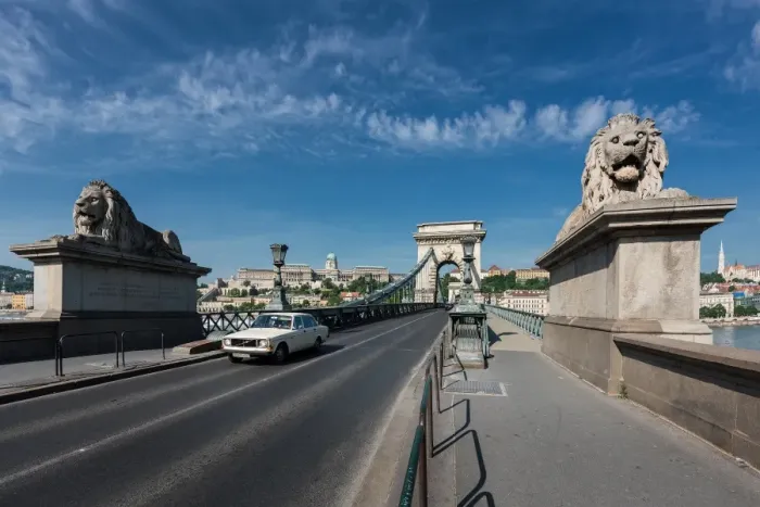 Framed Print : Chain bridge of Budapest, Hungary