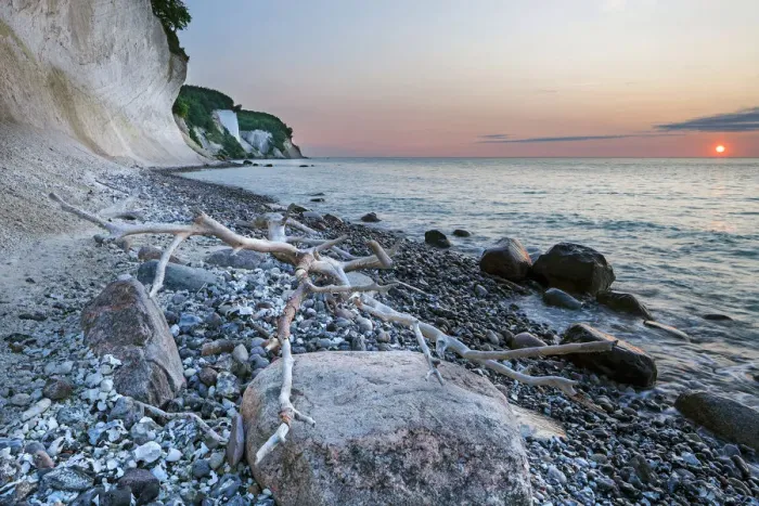 Framed Print : Chalk cliffs at sunrise, Sassnitz, Rugen, Mecklenburg-Western Pomerania, Germany Framed Print : Chalk cliffs at sunrise, Sassnitz, Rugen, Mecklenburg-Western Pomerania, Germany