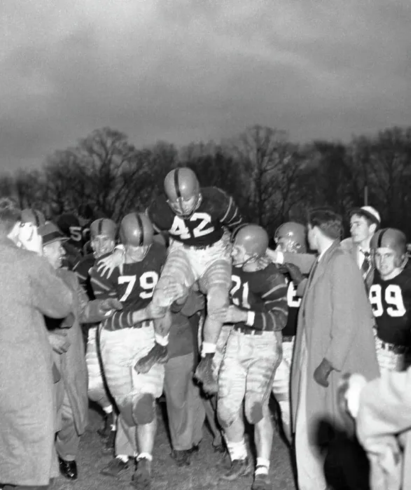 Framed Print : Champ Carried by Teammates Framed Print : Champ Carried by Teammates