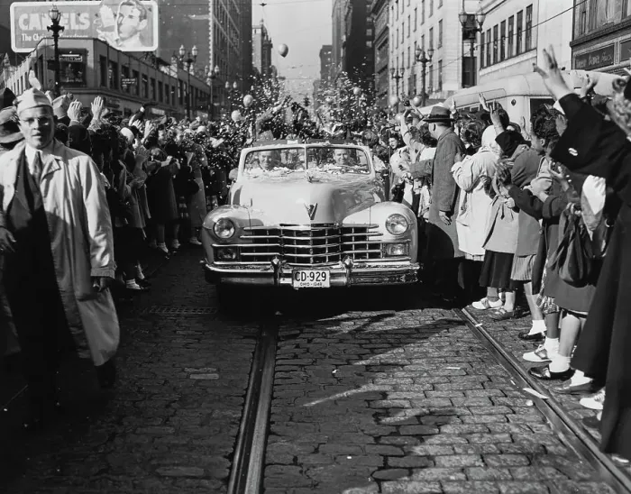 Framed Print : Champion Parade-Baseball World Series 1948 Framed Print : Champion Parade-Baseball World Series 1948