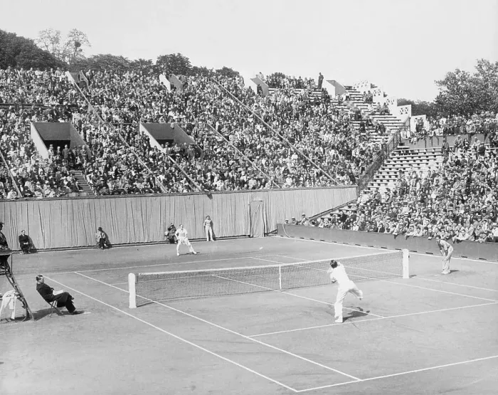 Framed Print : Champions Playing Tennis